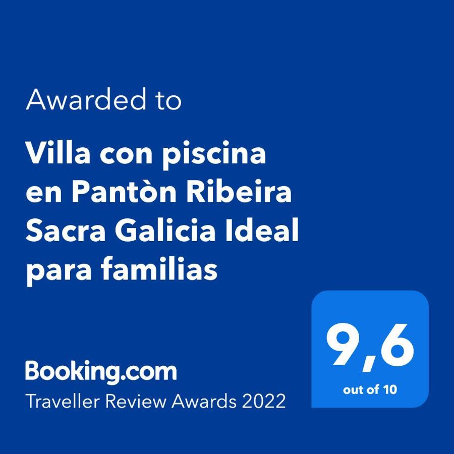 Villa Con Piscina En Panton Ribeira Sacra Galicia Ideal Para Familias Zewnętrze zdjęcie